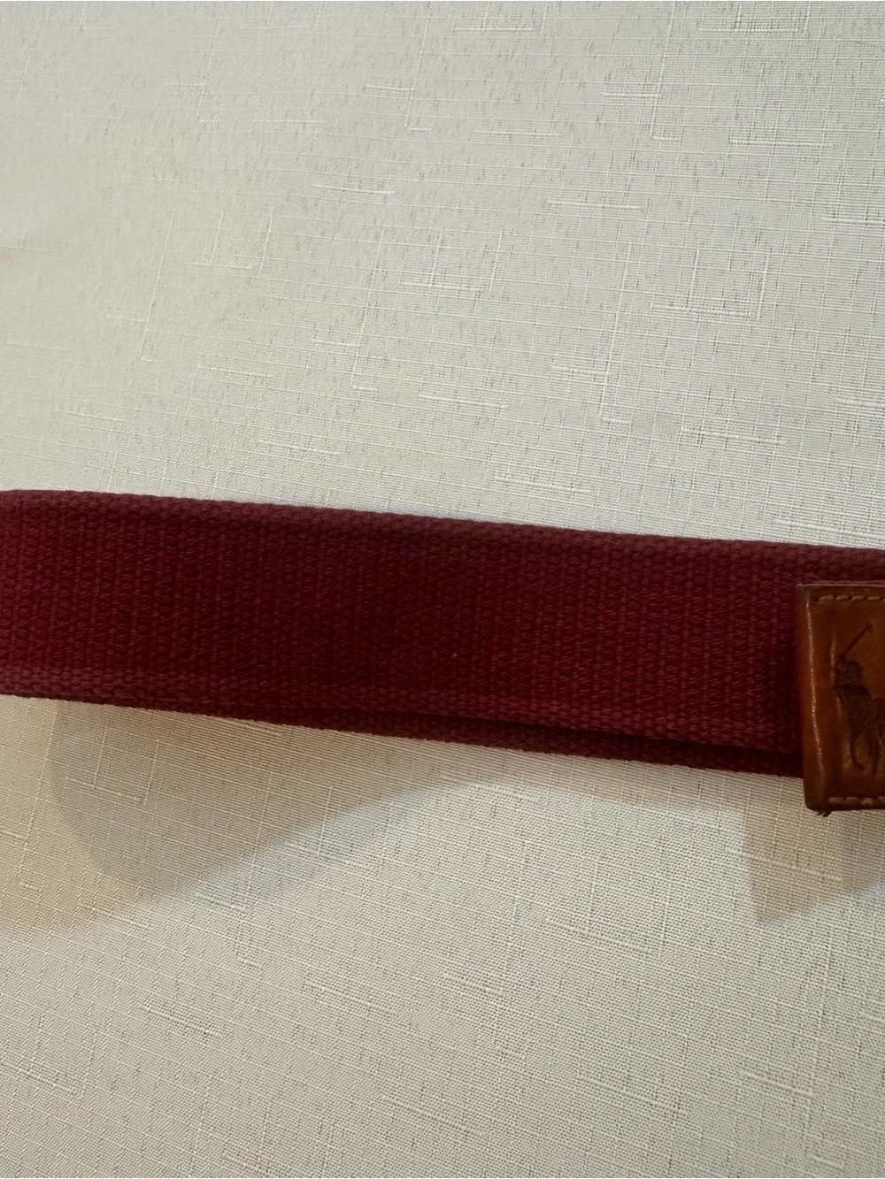 Polo Ralph Lauren Red Web D-Ring Belt One Size